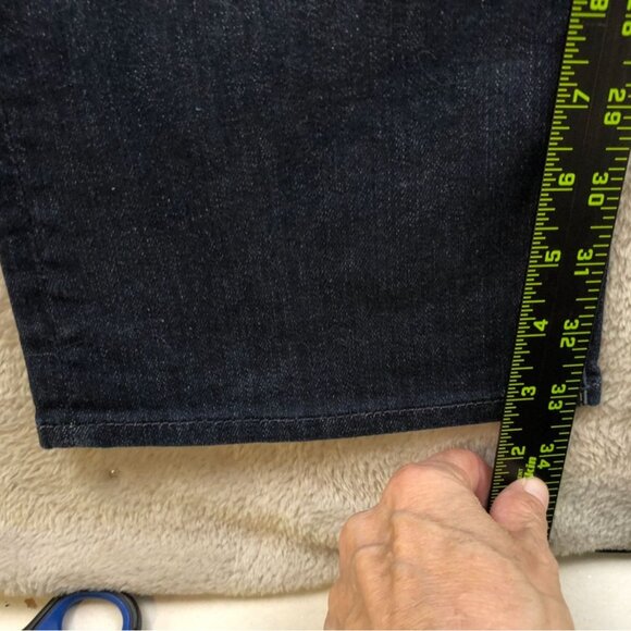 7 For All Mankind Men's Jeans Size 33x33 Slim Straight Classic Casual Blue Denim - Picture 4 of 16